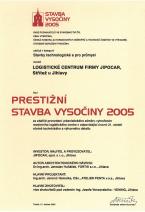 Prestižní stavba<br>Vysočiny 2005