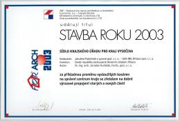 Stavba roku 2003<br><br>